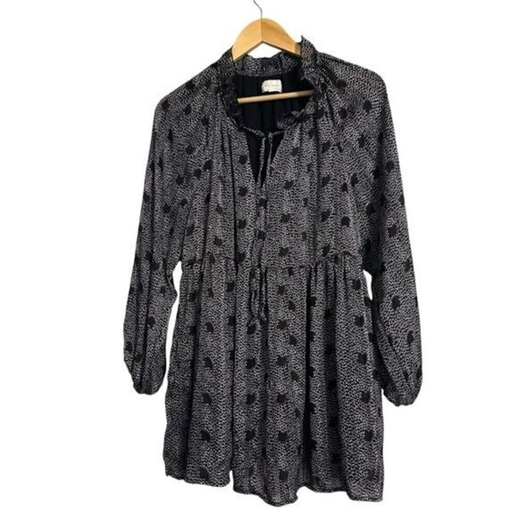 Melloday Women’s Dress Long Sleev V Neck Size Medium - Picture 2 of 10